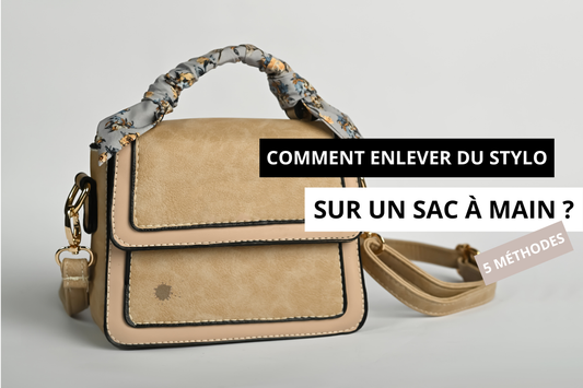 Comment enlever du stylo sur un sac à main ?