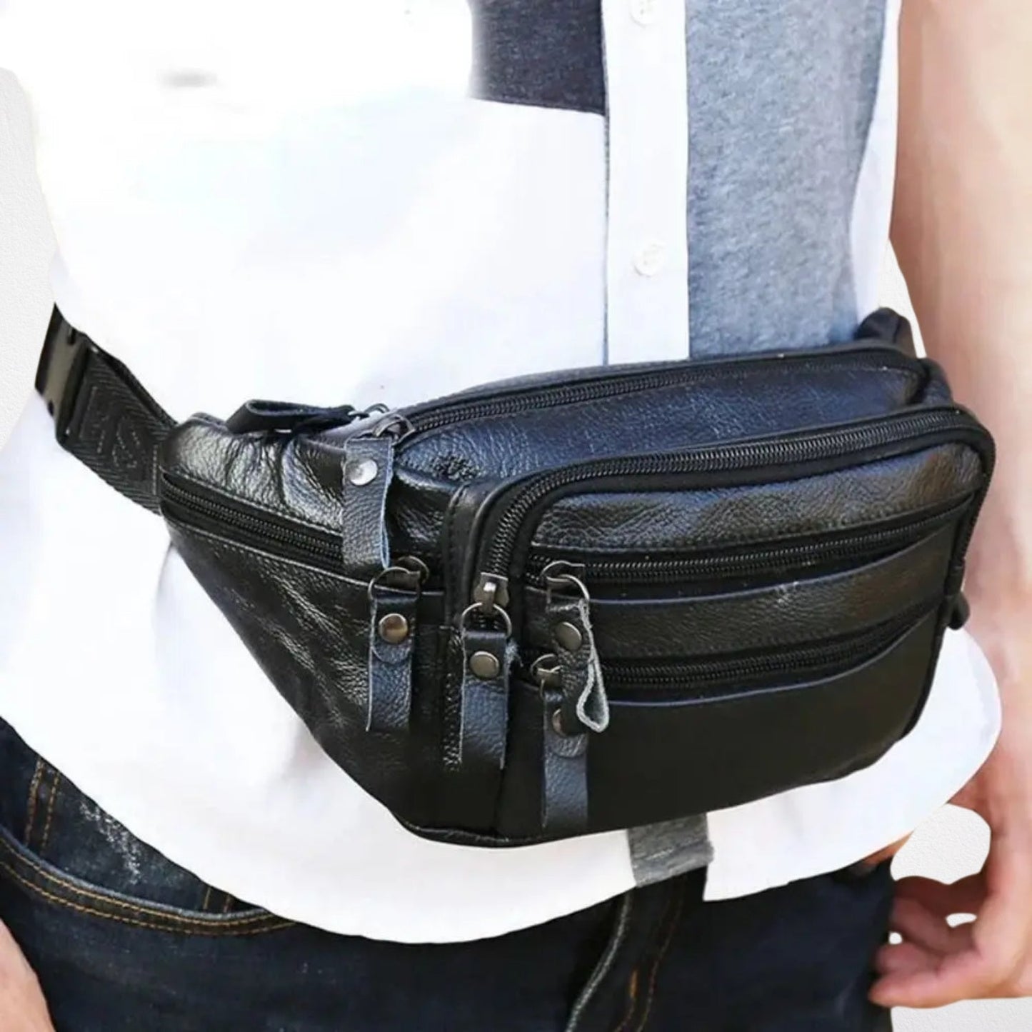 Sac Banane en Cuir Homme - Ruben