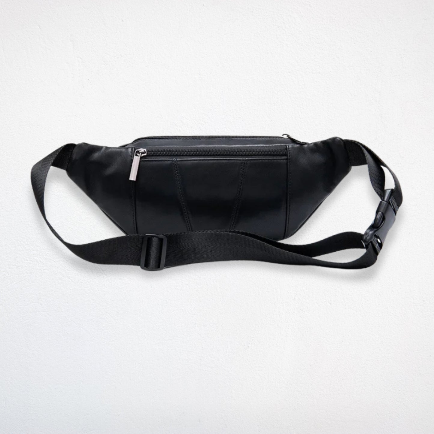 Sac De Taille Cuir noir arrière