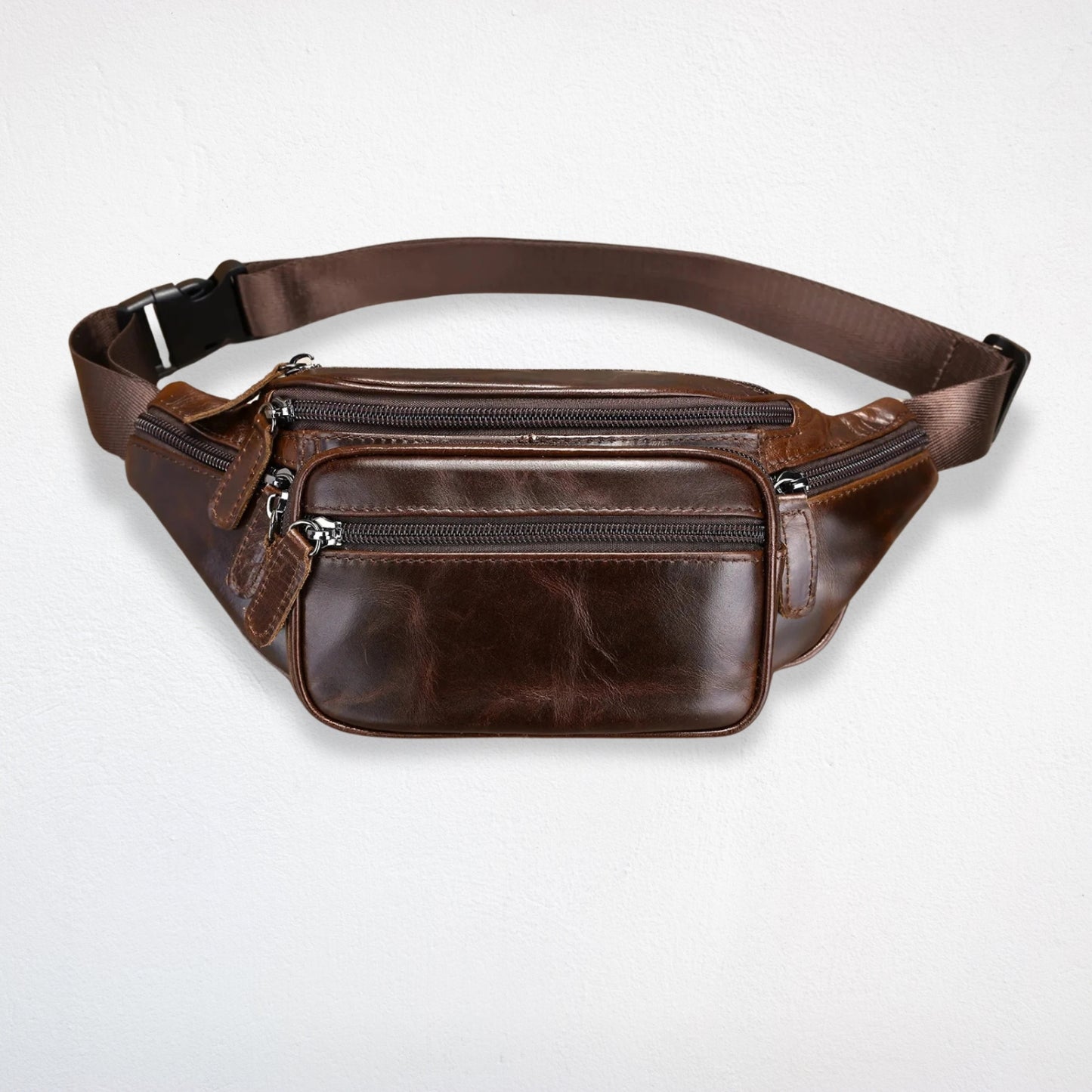 Sac De Taille Cuir café