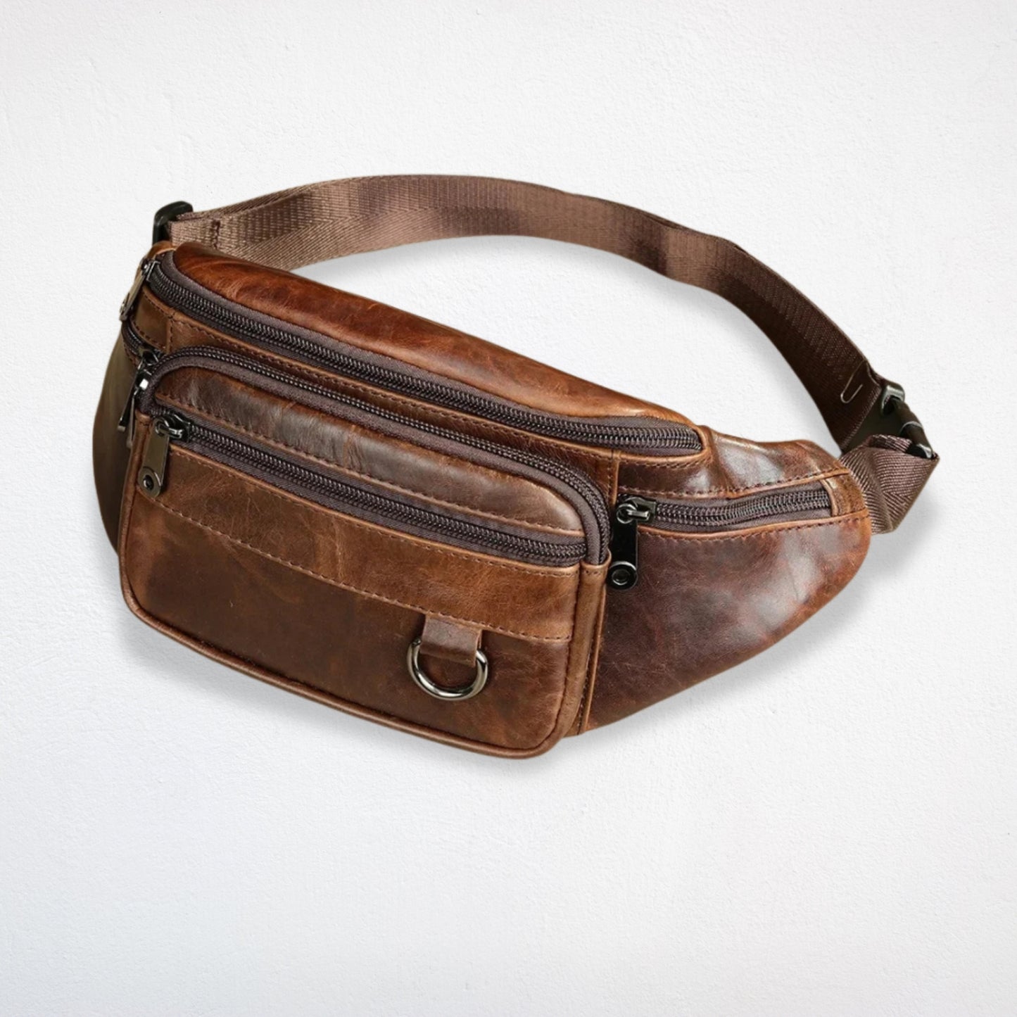 Sac De Taille Cuir café huile