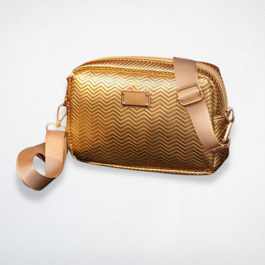 petit sac bandoulière doré