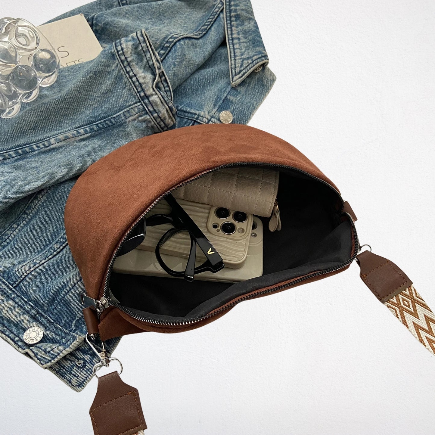 Sac Banane Daim ouvert