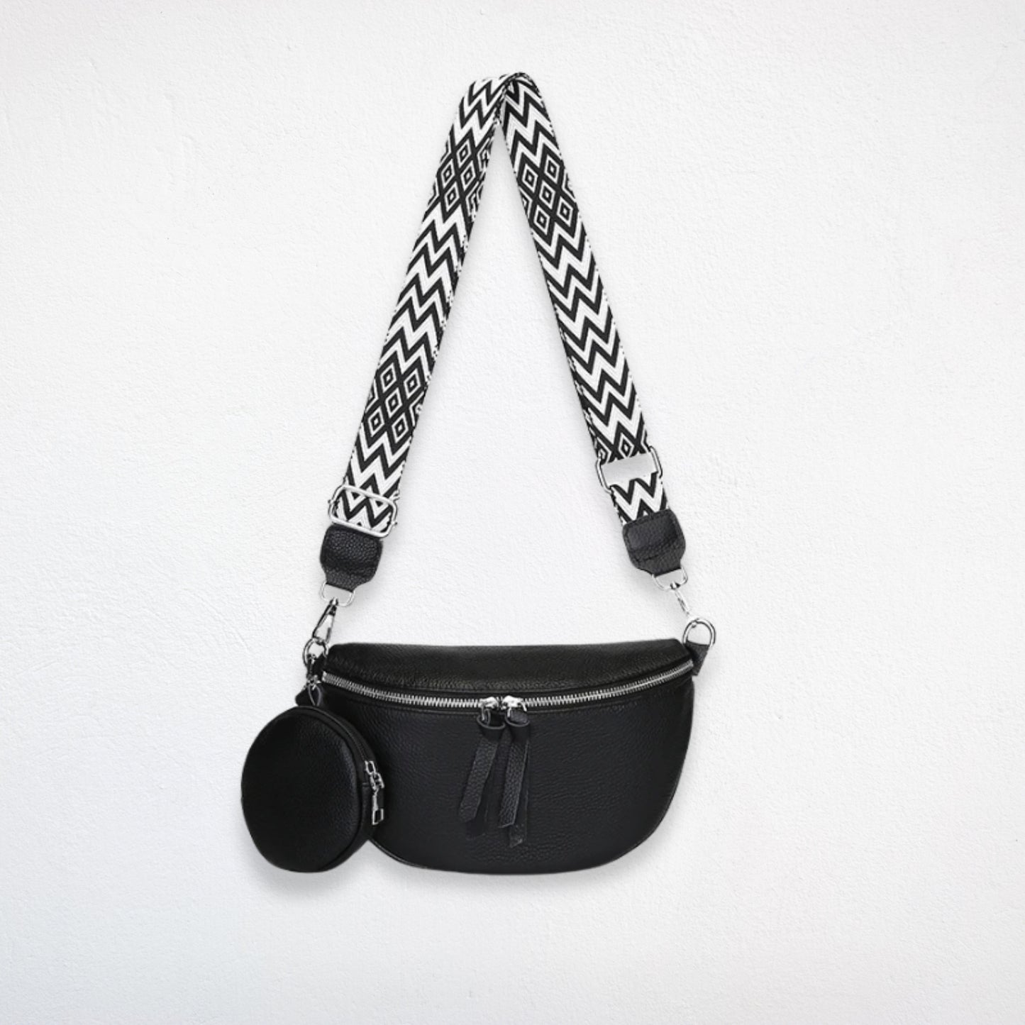 Sac Banane Femme Cuir Chic noir