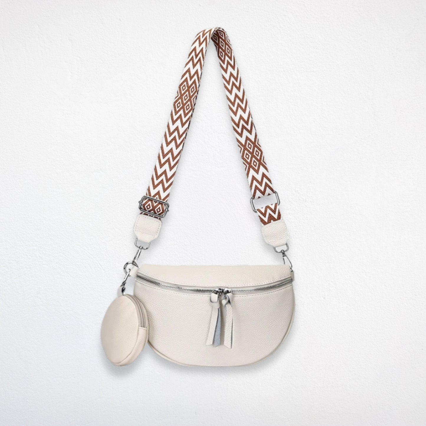 Sac Banane Femme Cuir Chic blanc