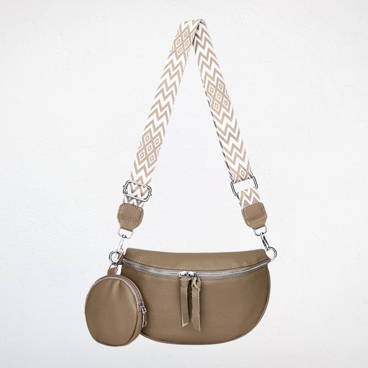 Sac Banane Femme Cuir Chic kaki
