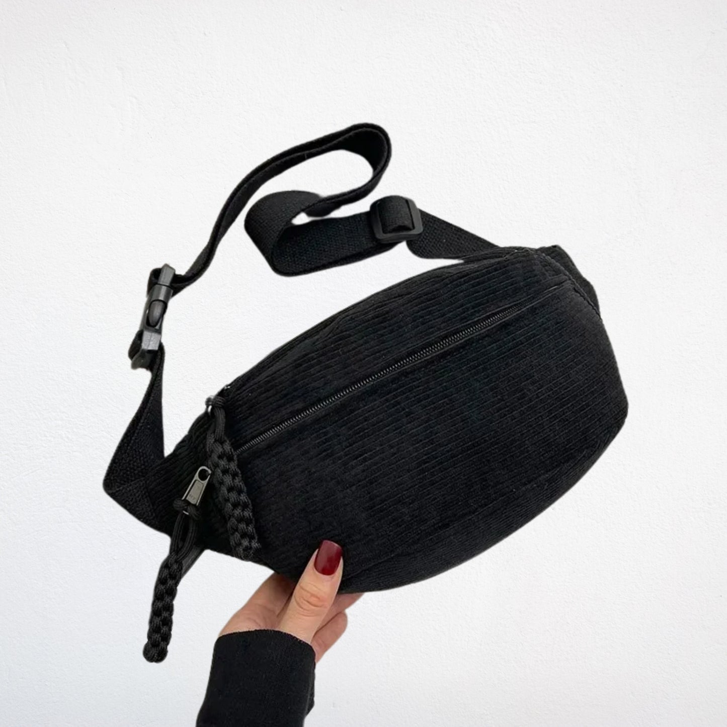 Sac à Main Noir à Bandoulière devant
