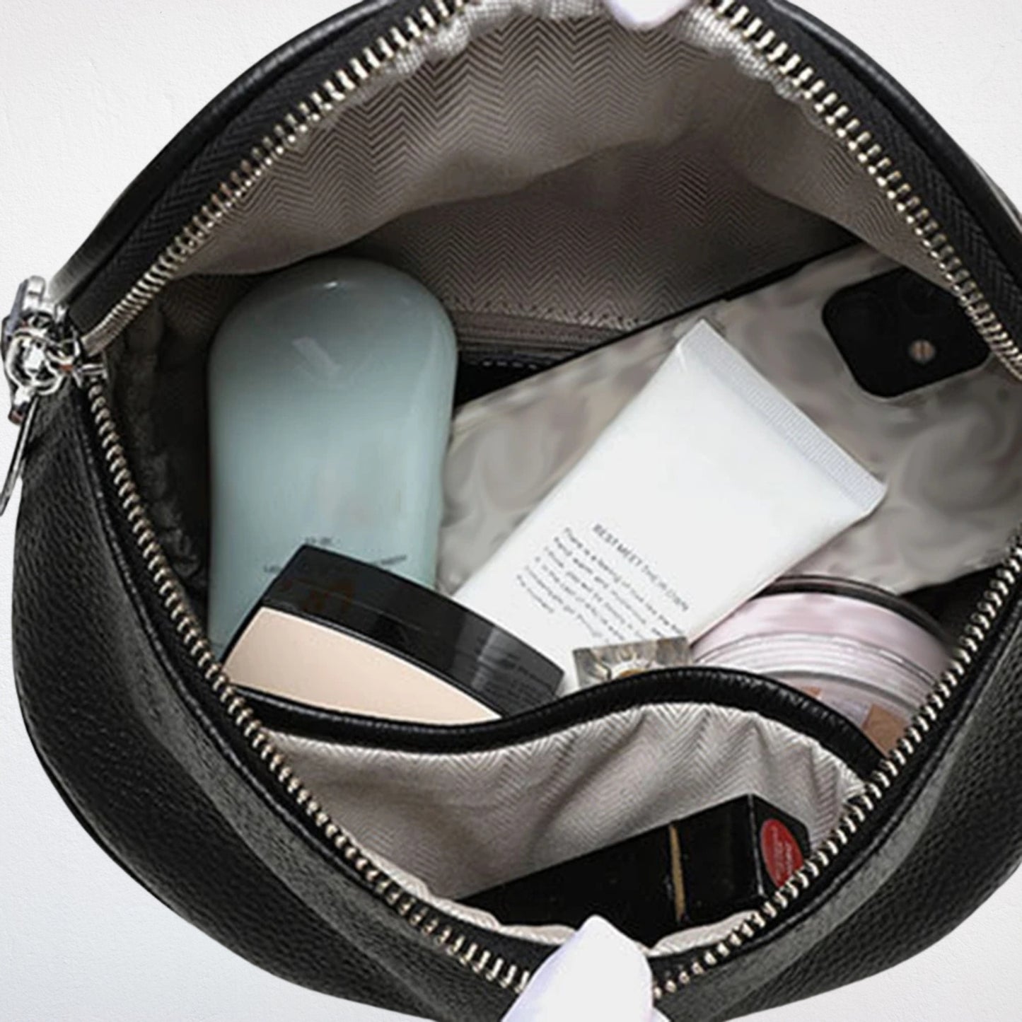 Sac à Main Epaule noir ouvert
