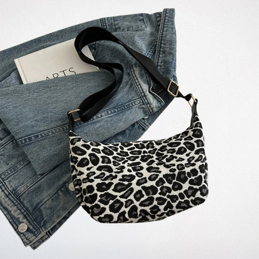 Sac Bandouliere Leopard Femme blanc