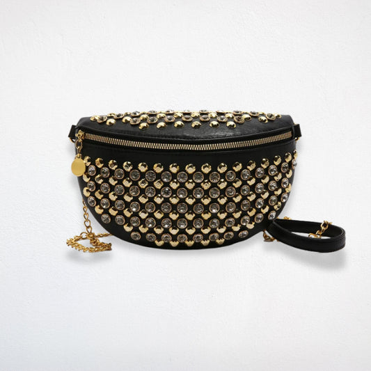 sac banane femme or