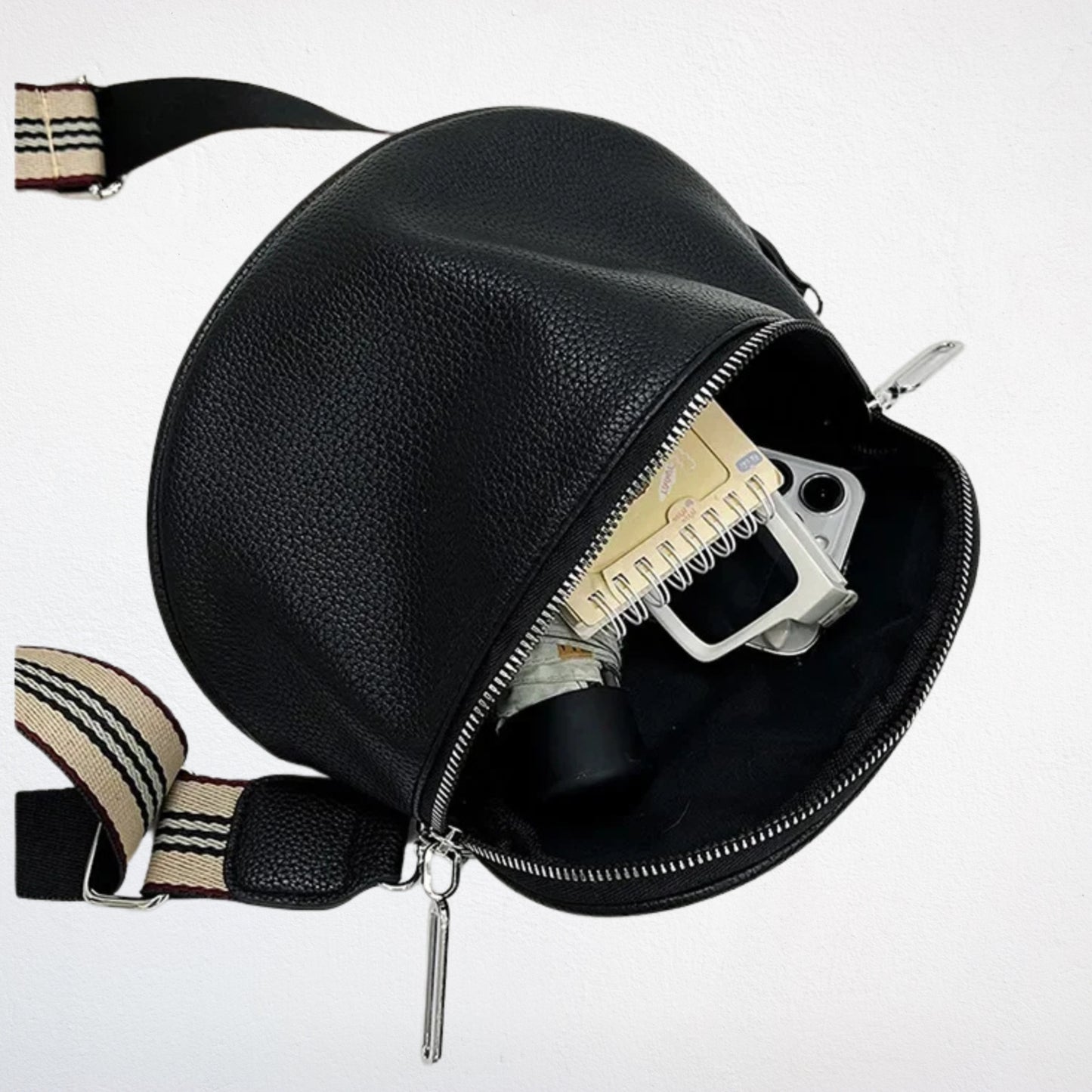 Sac Epaule Femme noir rempli