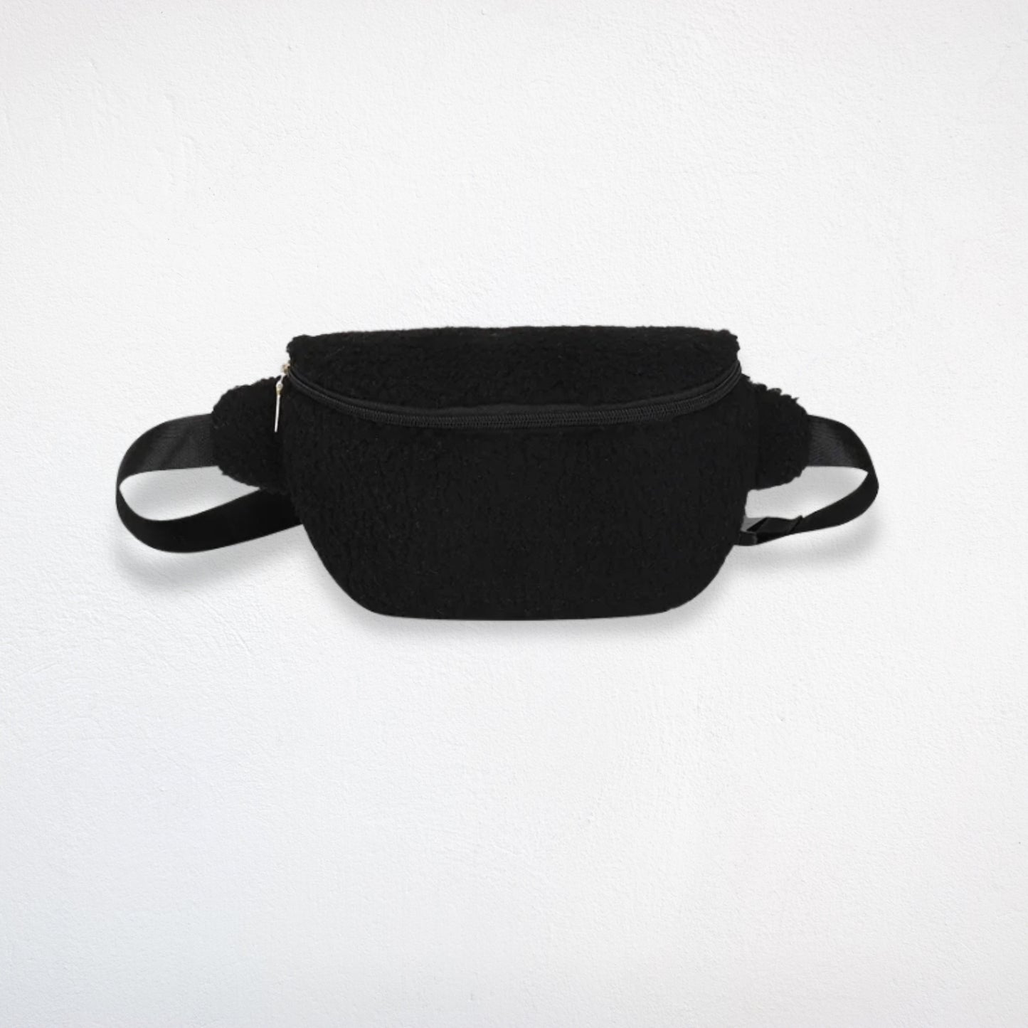 Sac Banane Peluche noir