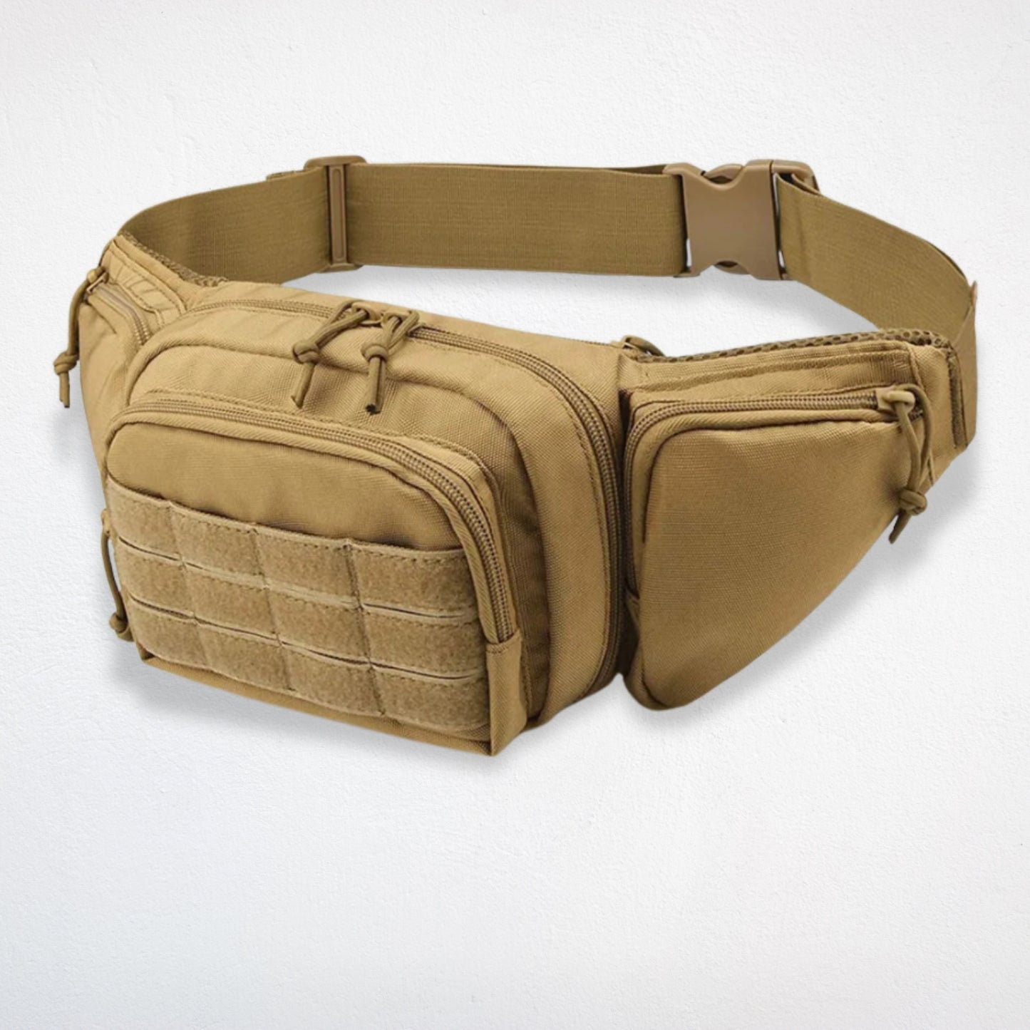 Sac Banane Homme Militaire Souple beige
