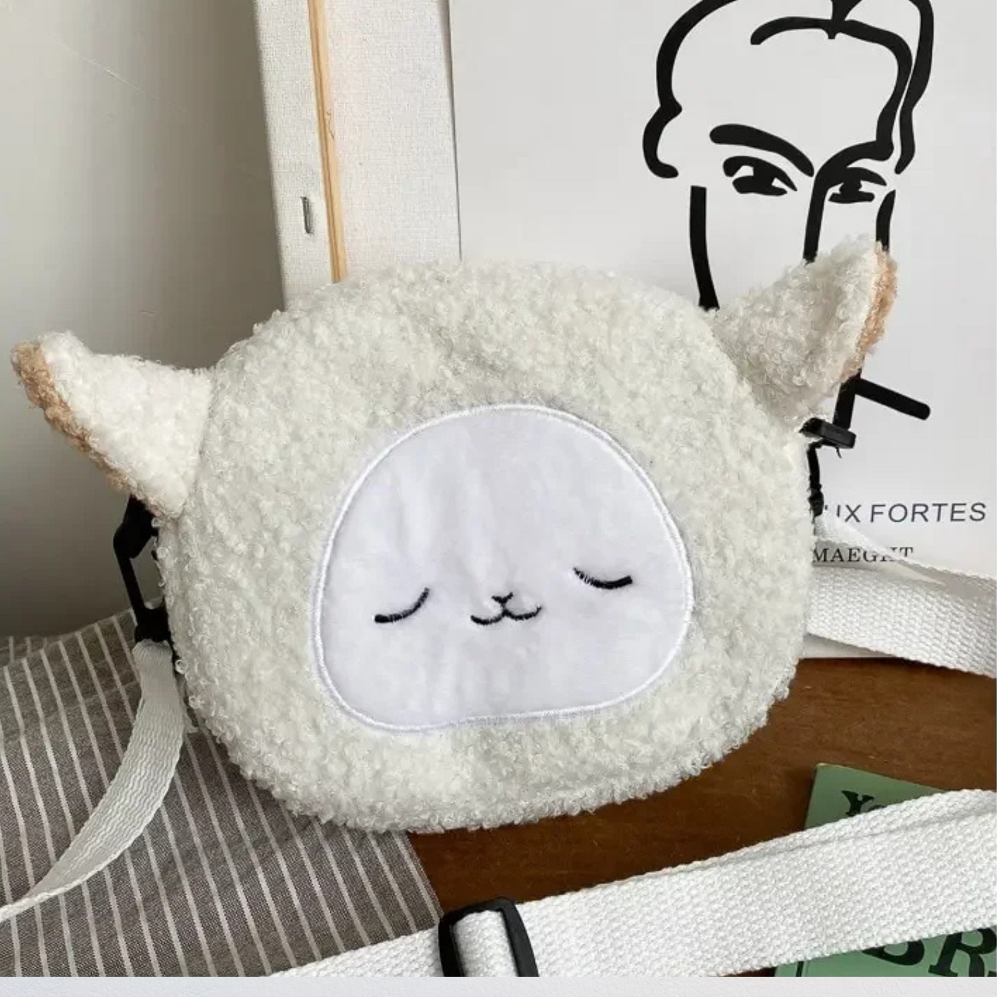 Sac Banane Kawaii blanc