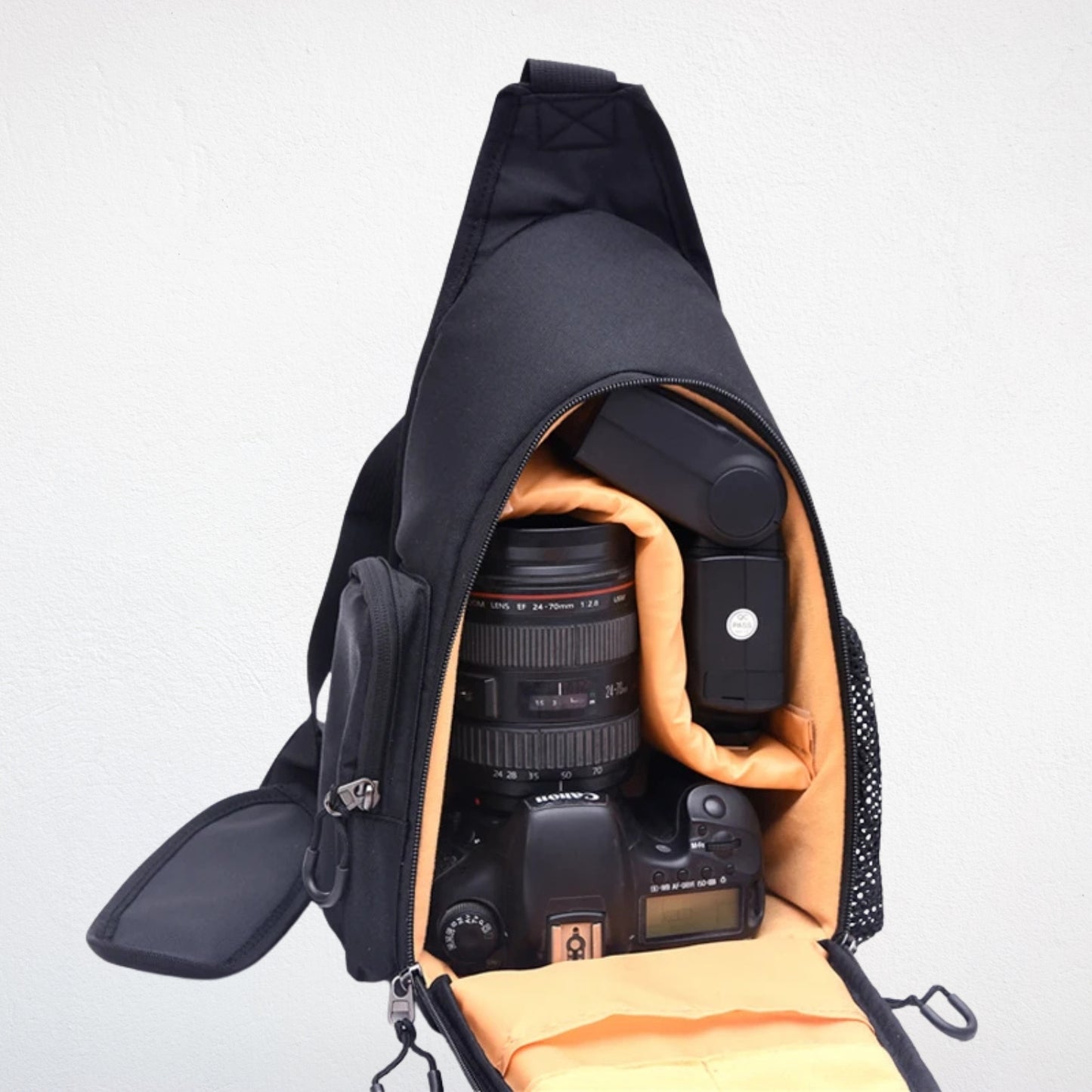 Sac à Dos Caméra noir ouvert 1