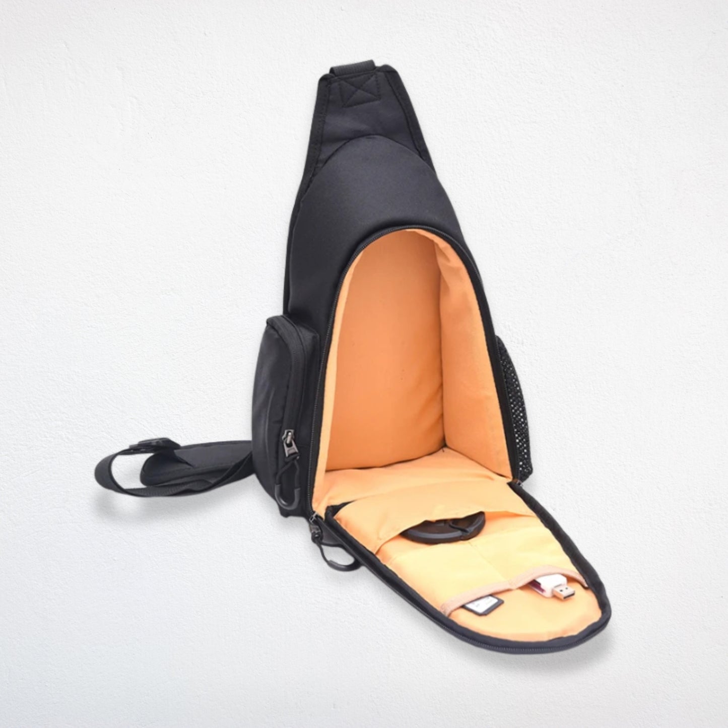 Sac à Dos Caméra noir ouvert vide