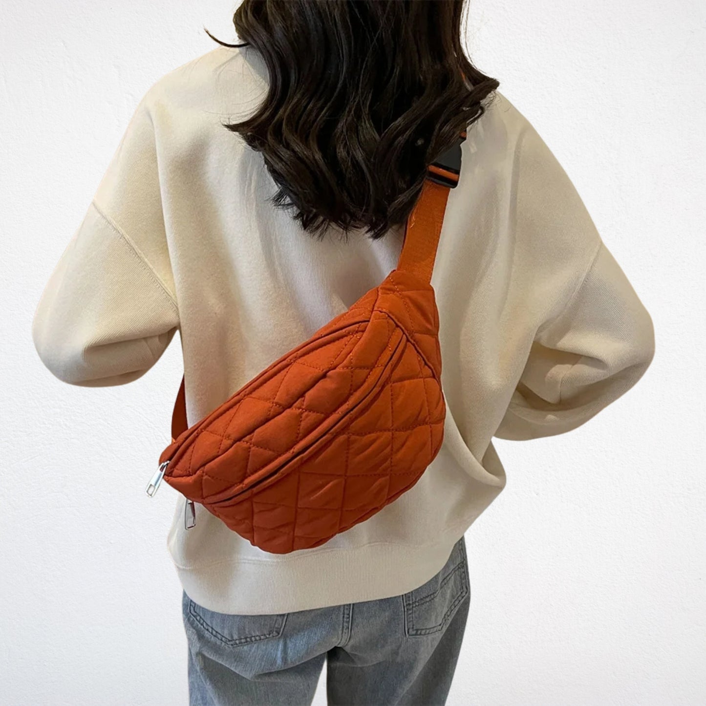 Sac Banane Coton rouge