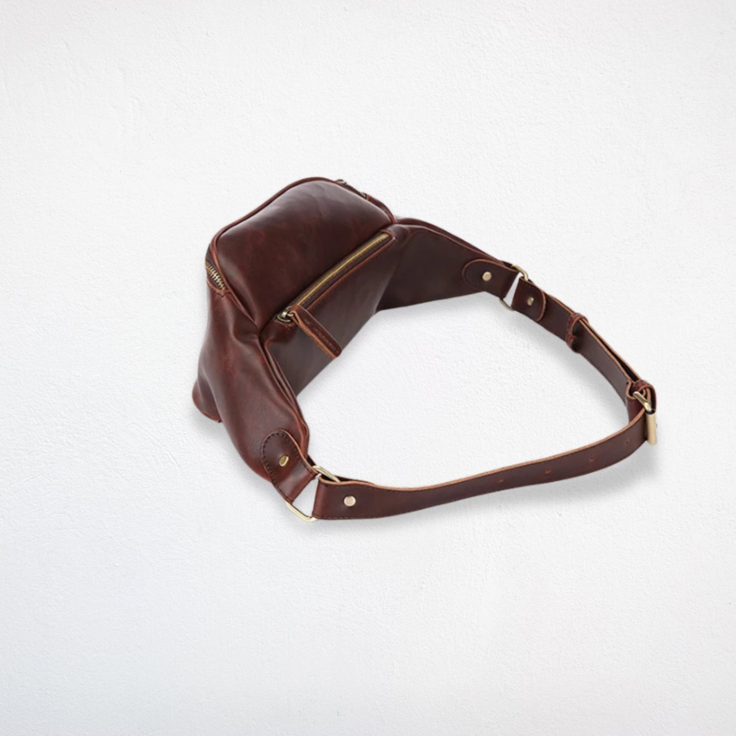 Sac De Taille marron trois quarts arrière