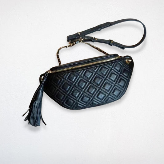 Sac Poitrine Femme Cuir noir
