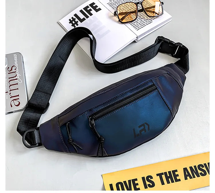 Sac Banane Réfléchissant multicouleur sombre