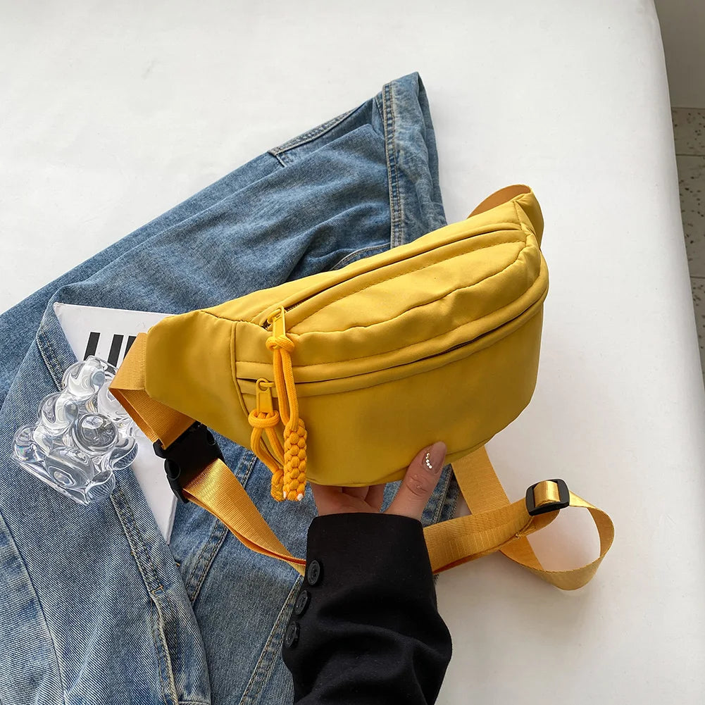 Sac Banane Jaune porté main