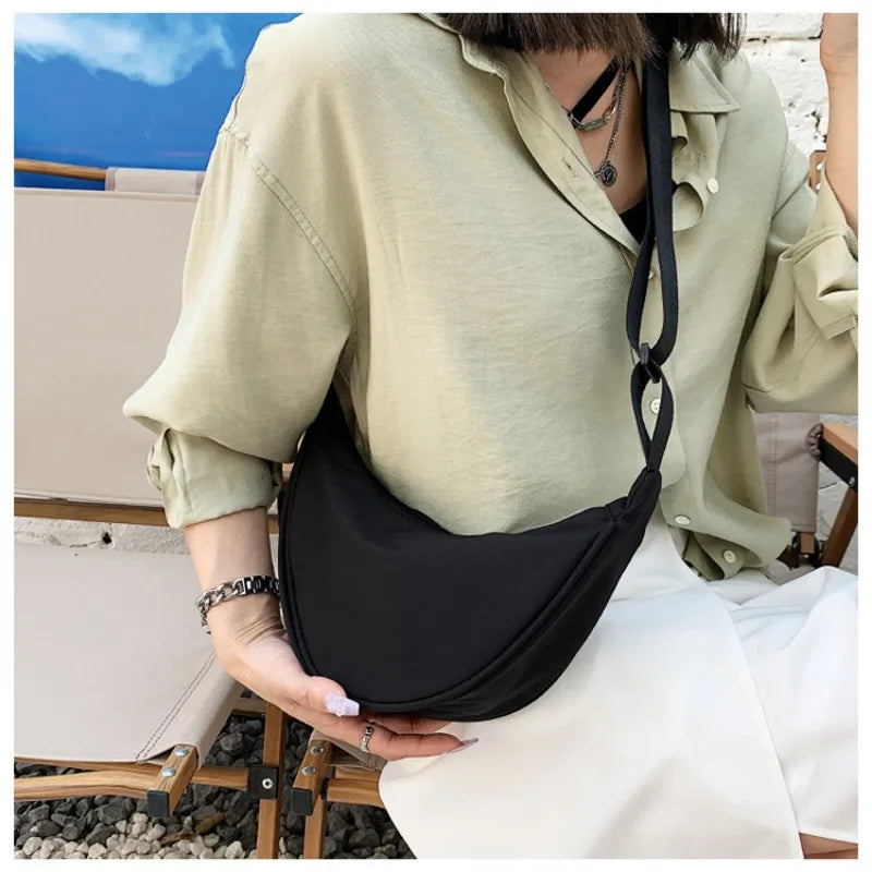 Sac Femme Porte Épaule noir porté
