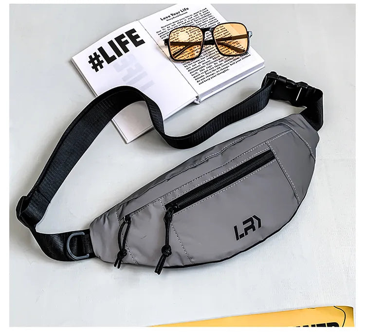 Sac Banane Réfléchissant gris sombre