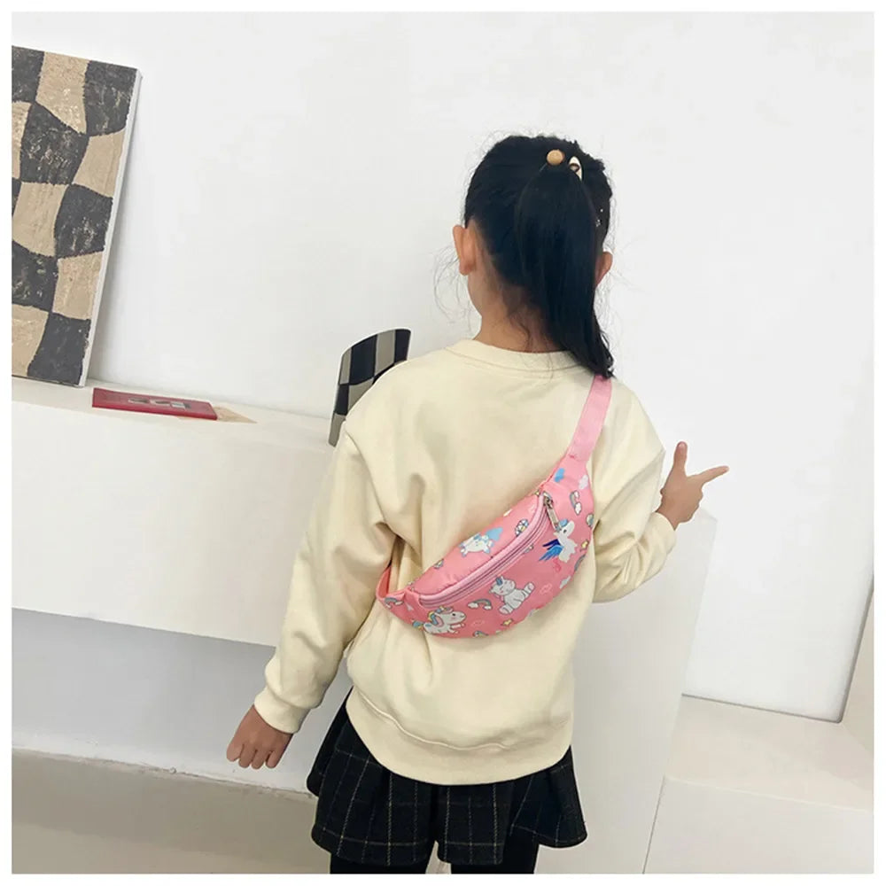 Sac à Main Licorne Enfant vert porté