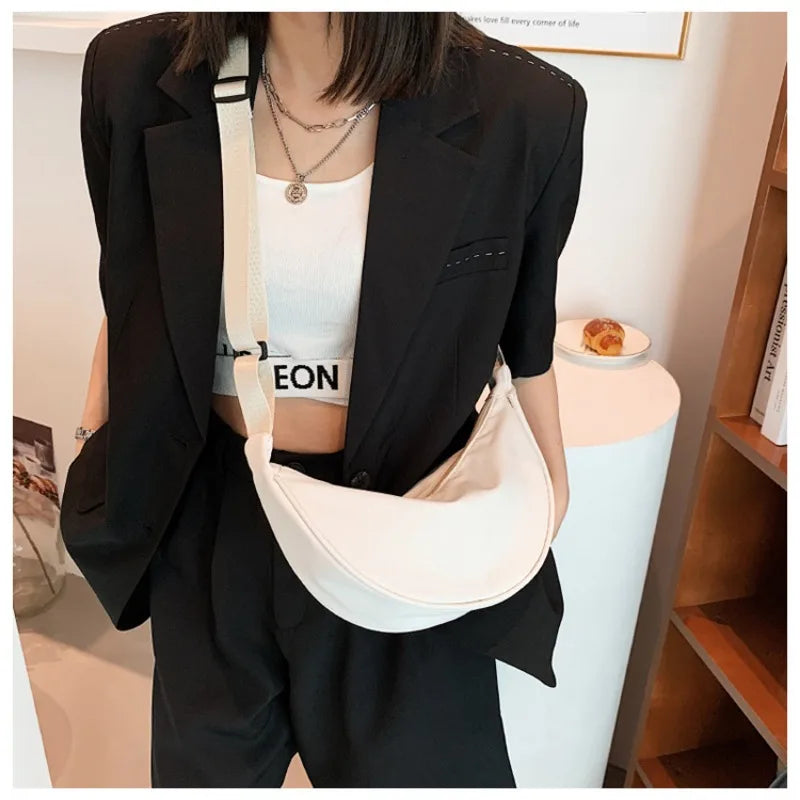 Sac Femme Porte Épaule blanc porté