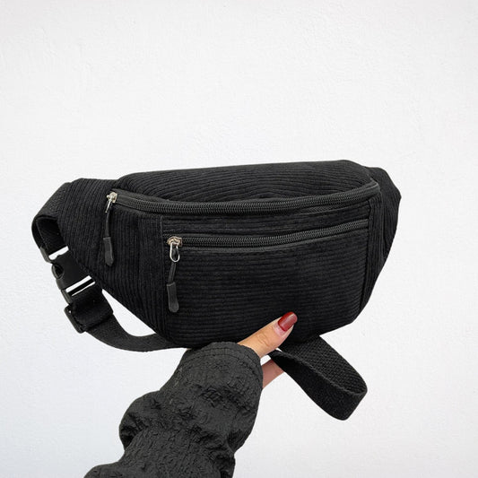 Sac Banane Velours Côtelé