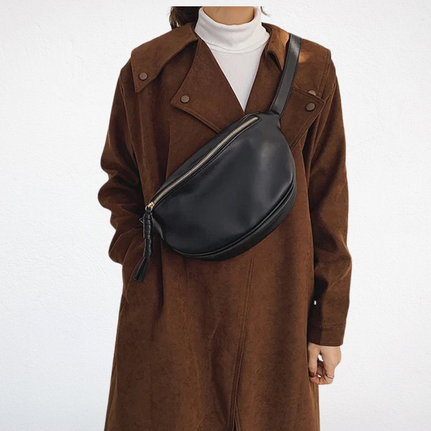 Sac Banane XXL Femme en Cuir - Nella