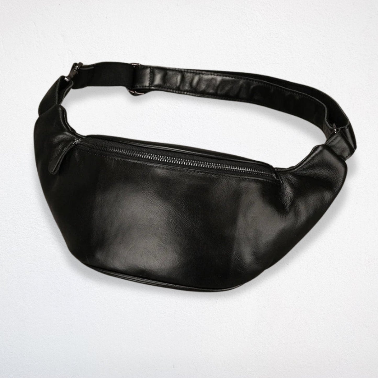 Sac Banane Cuir Noir - Eden