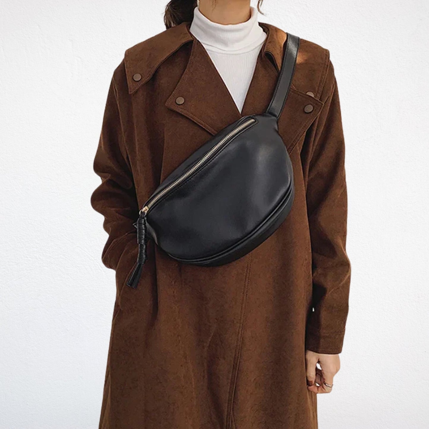 Sac Demi-Lune Cuir Femme - Cléophée