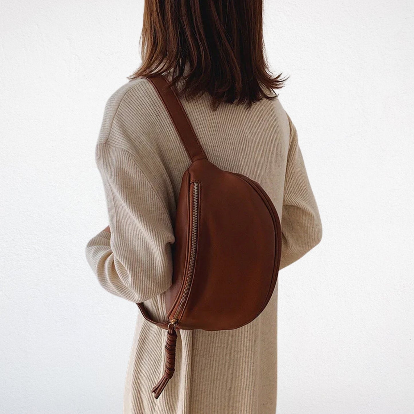 Sac Banane XXL Femme en Cuir - Nella
