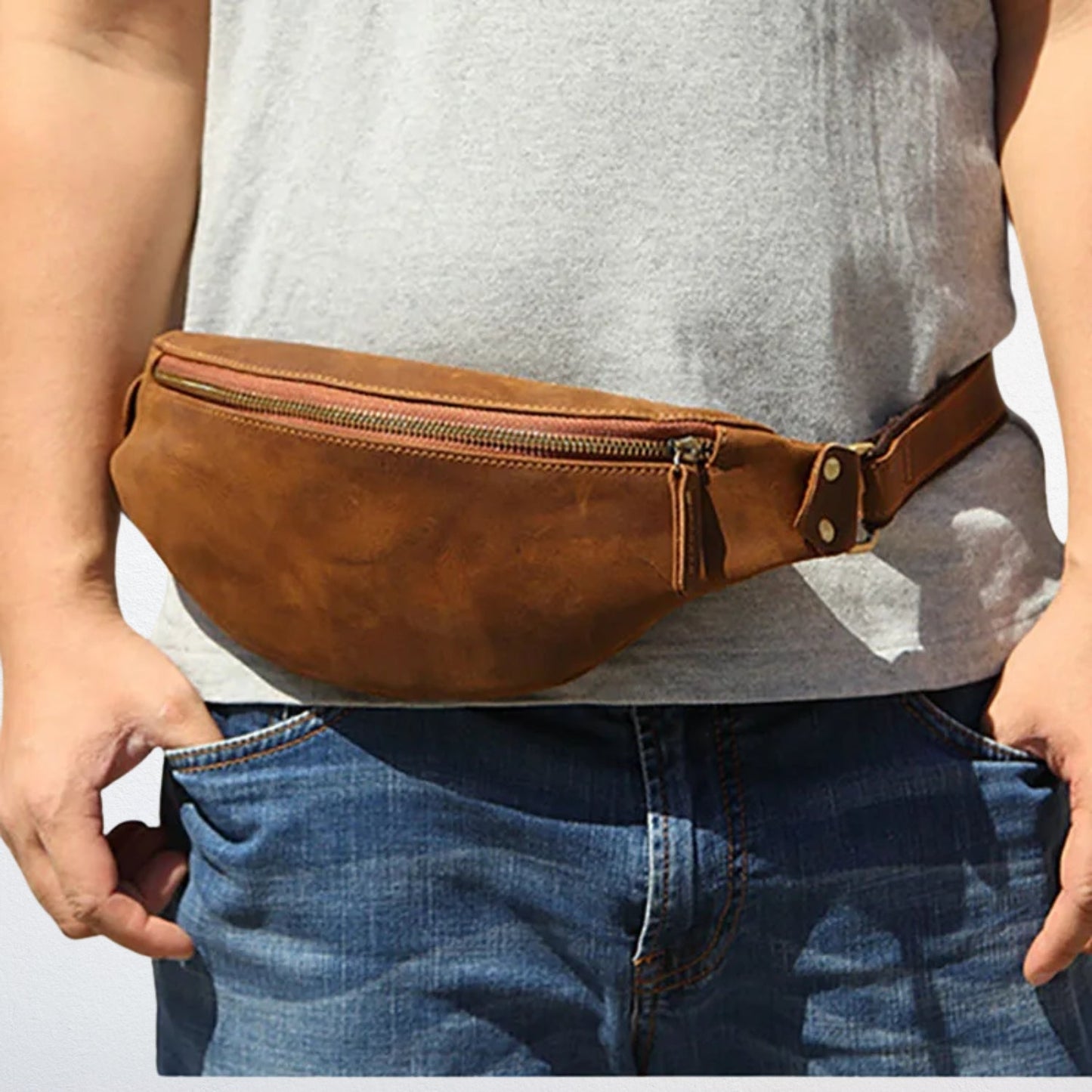 Sac Bandoulière en Cuir Homme - Cillian