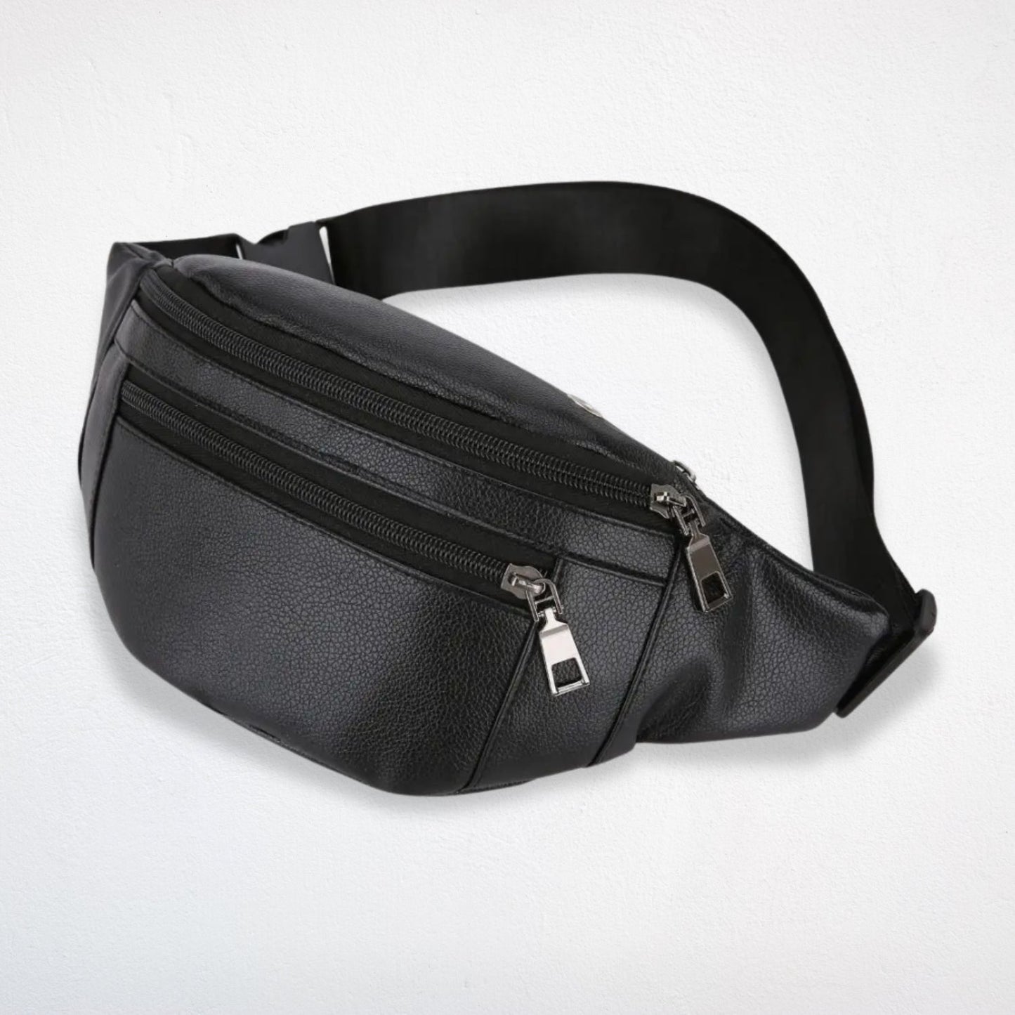 Sac Banane Cuir Noir - Elian