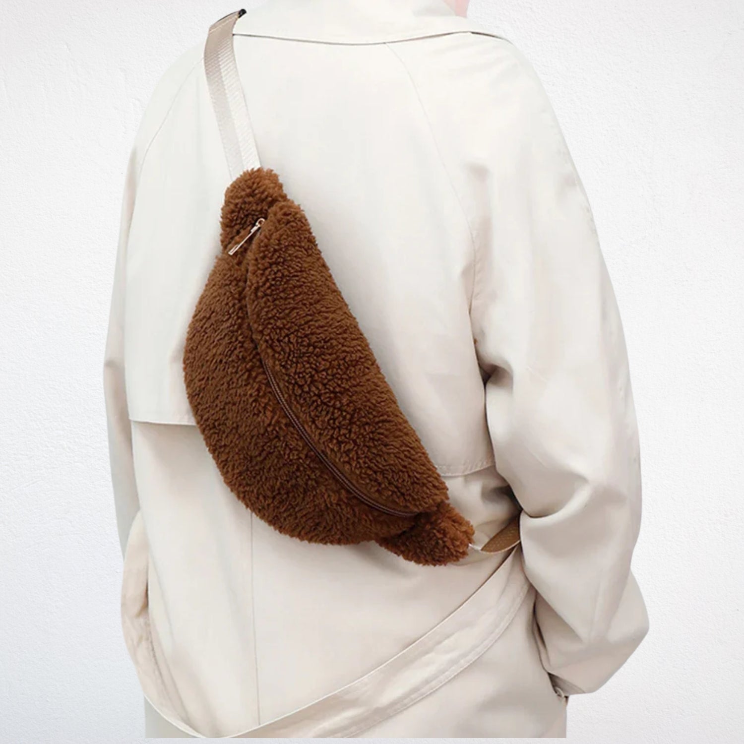 Sac Banane Femme en Moumoute