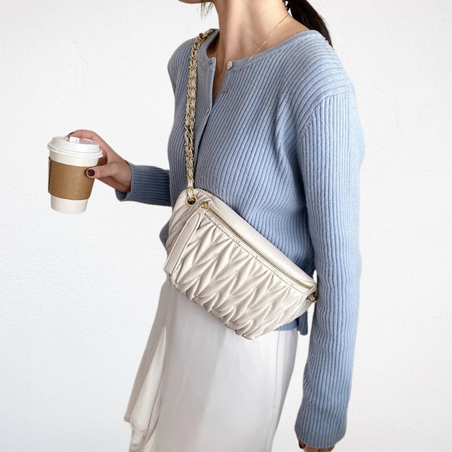 Sac Banane Chic en Cuir Femme