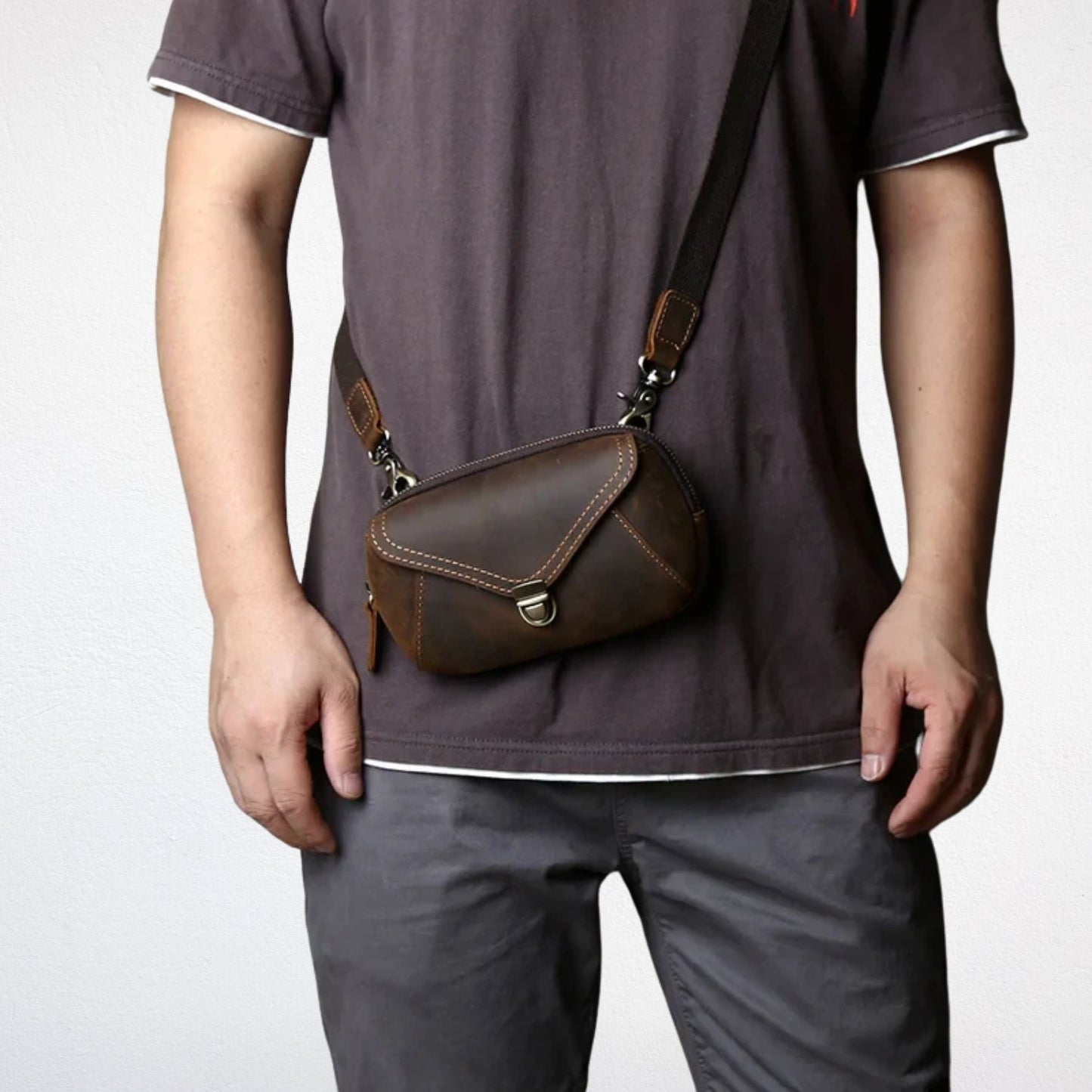 Sacoche Banane Cuir pour Homme - Ewen