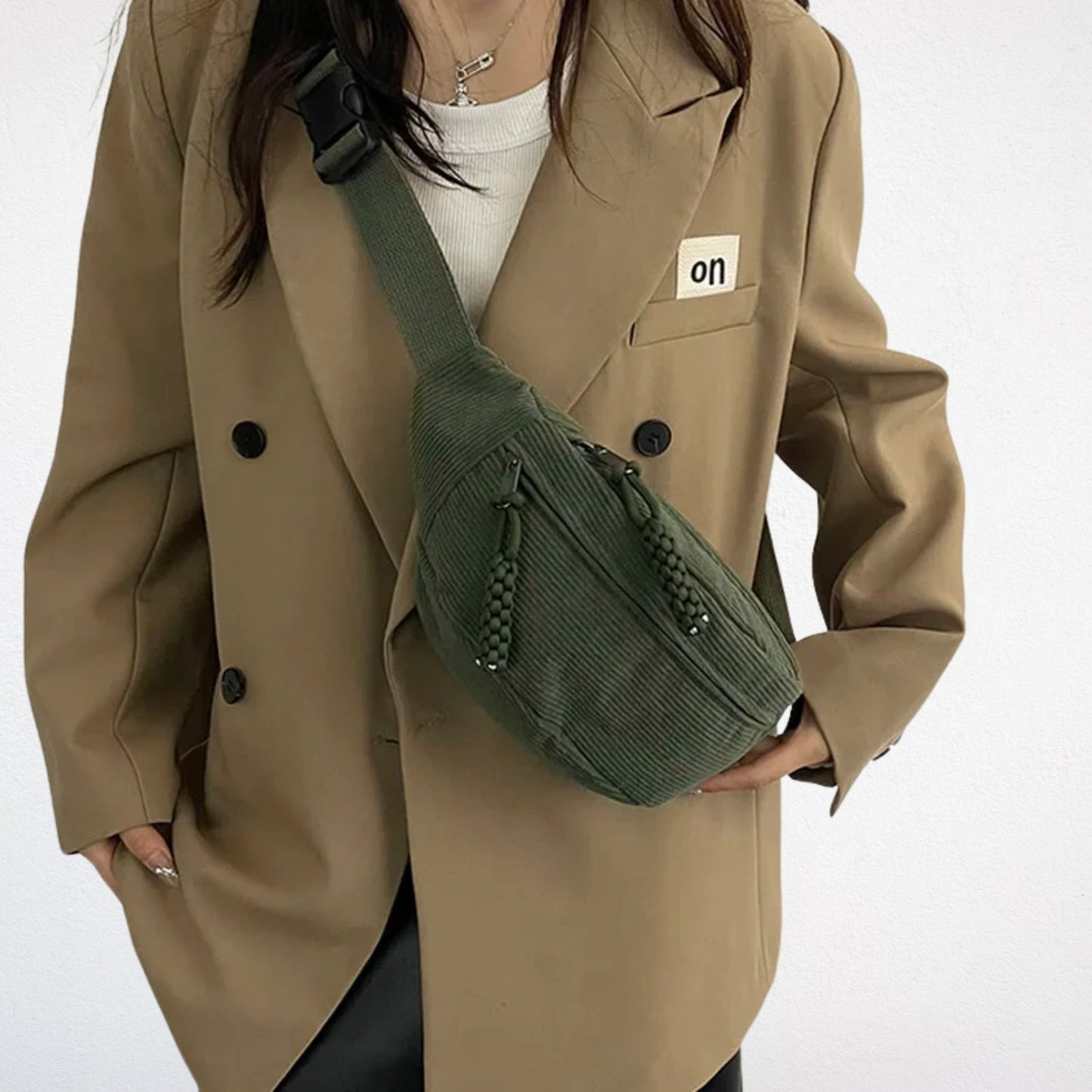 Sac Banane Femme Velours Côtelé - Maé