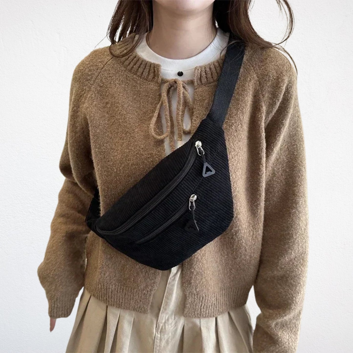 Sacoche Velours Côtelé