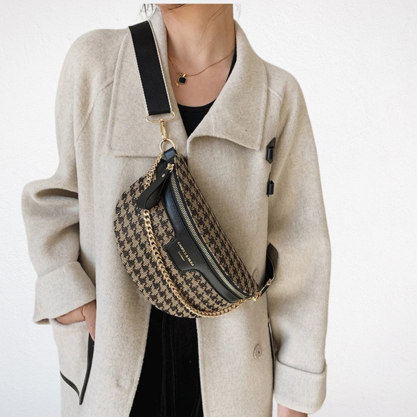 Sac Banane Pied de Poule