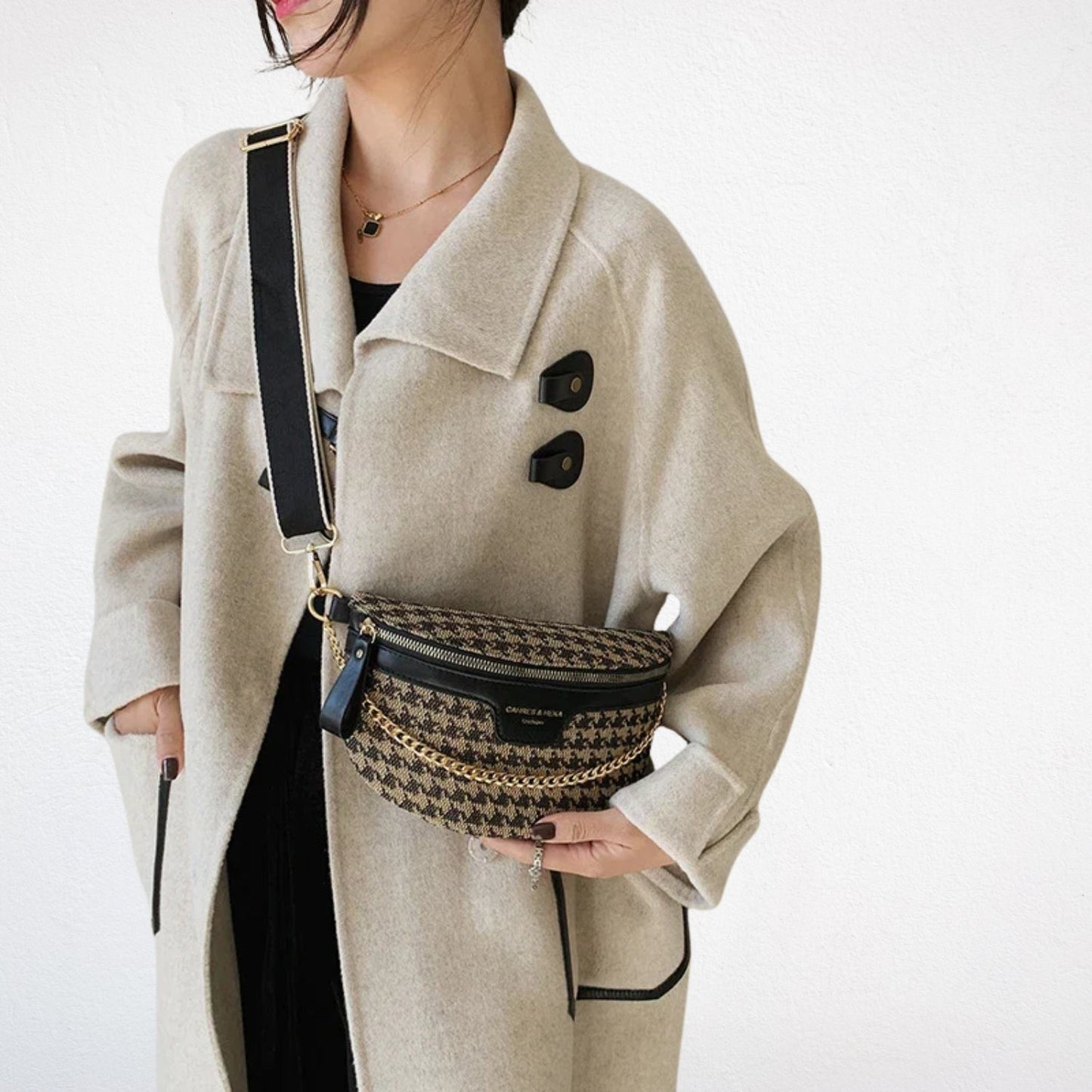 Sac Banane Pied de Poule
