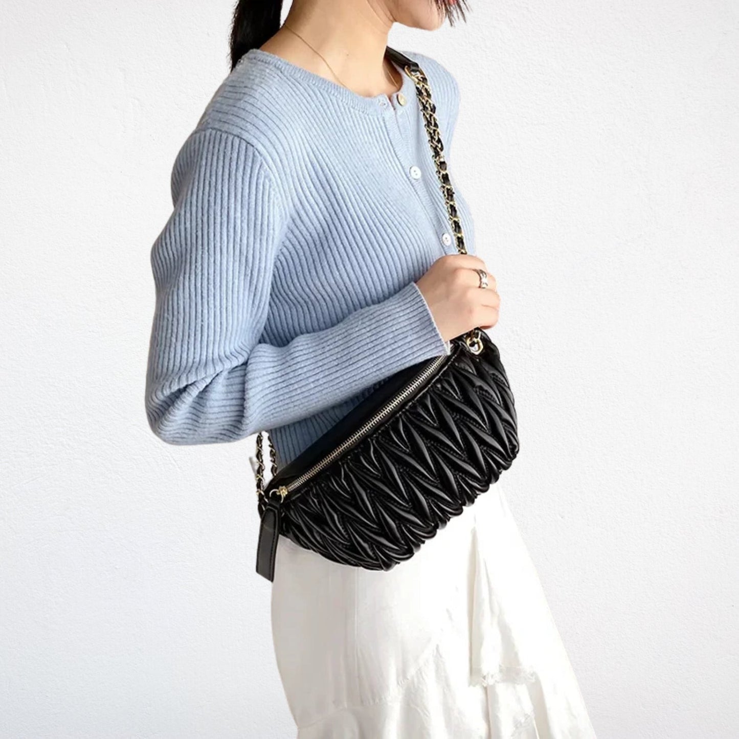 Sac Banane Chic en Cuir Femme