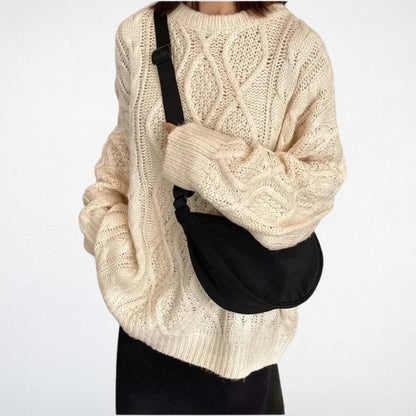 Sac à Main Crossbody noir porté 2