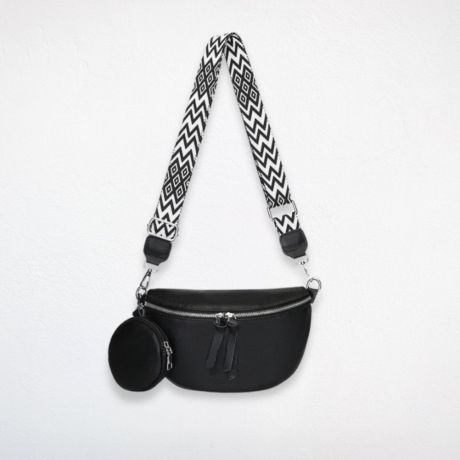 Sac Banane Femme Cuir Chic noir