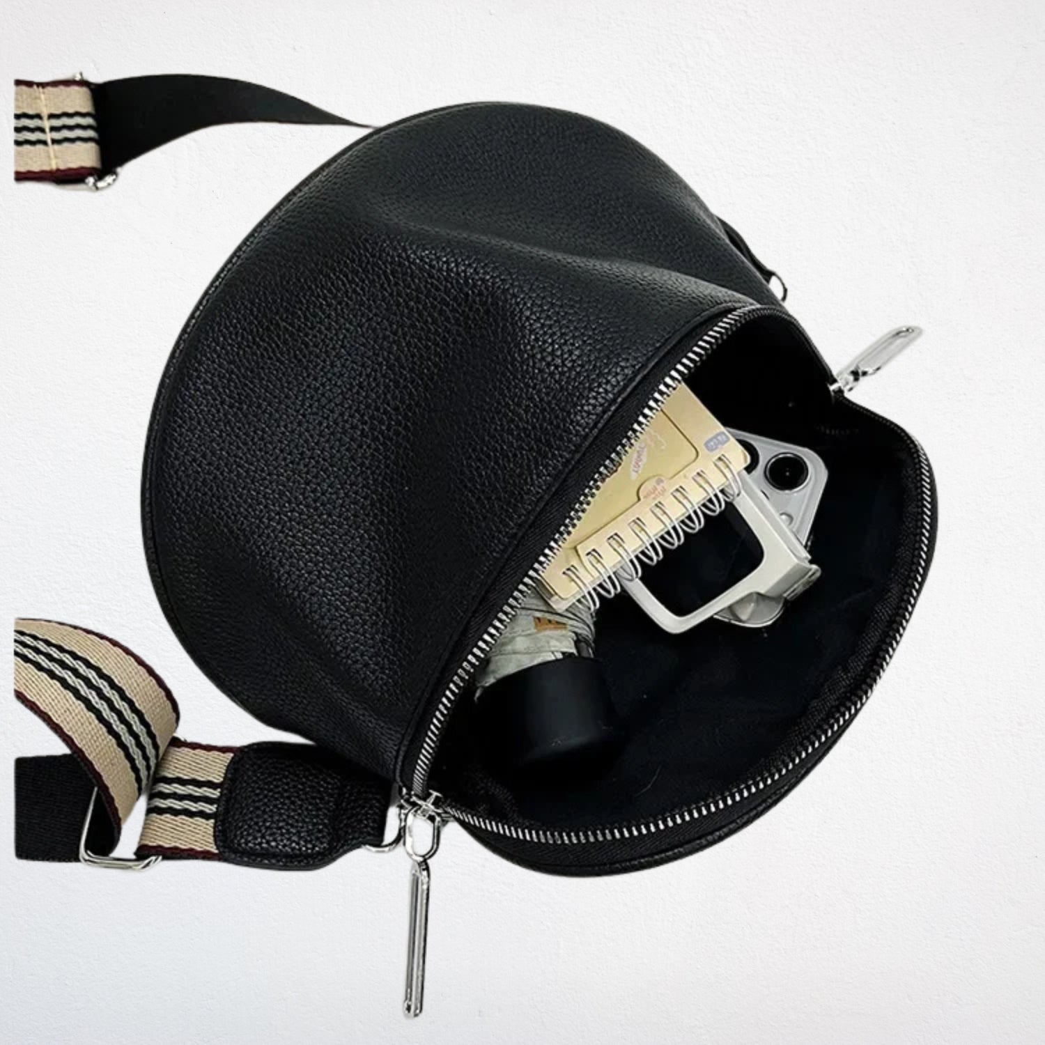Sac Epaule Femme noir rempli