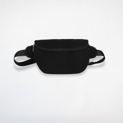 Sac Banane Peluche noir