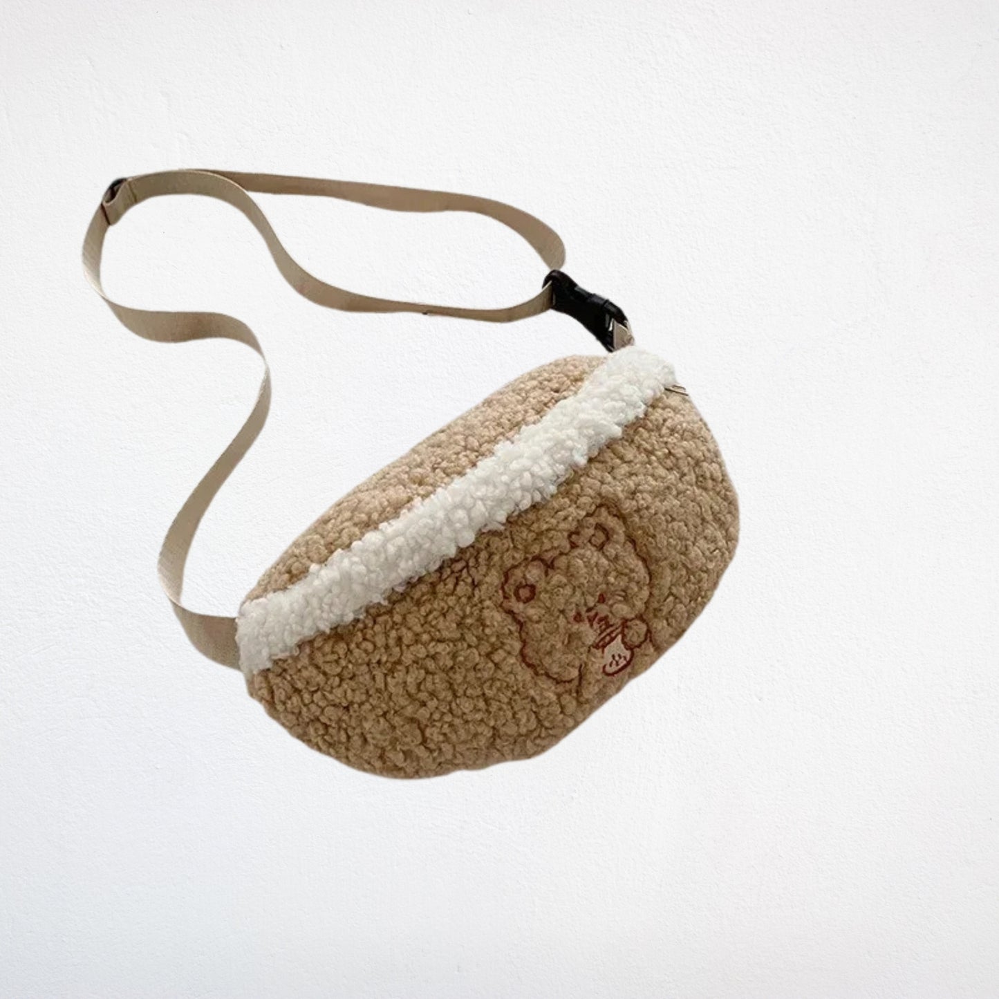 Sac Banane En Peluche kaki