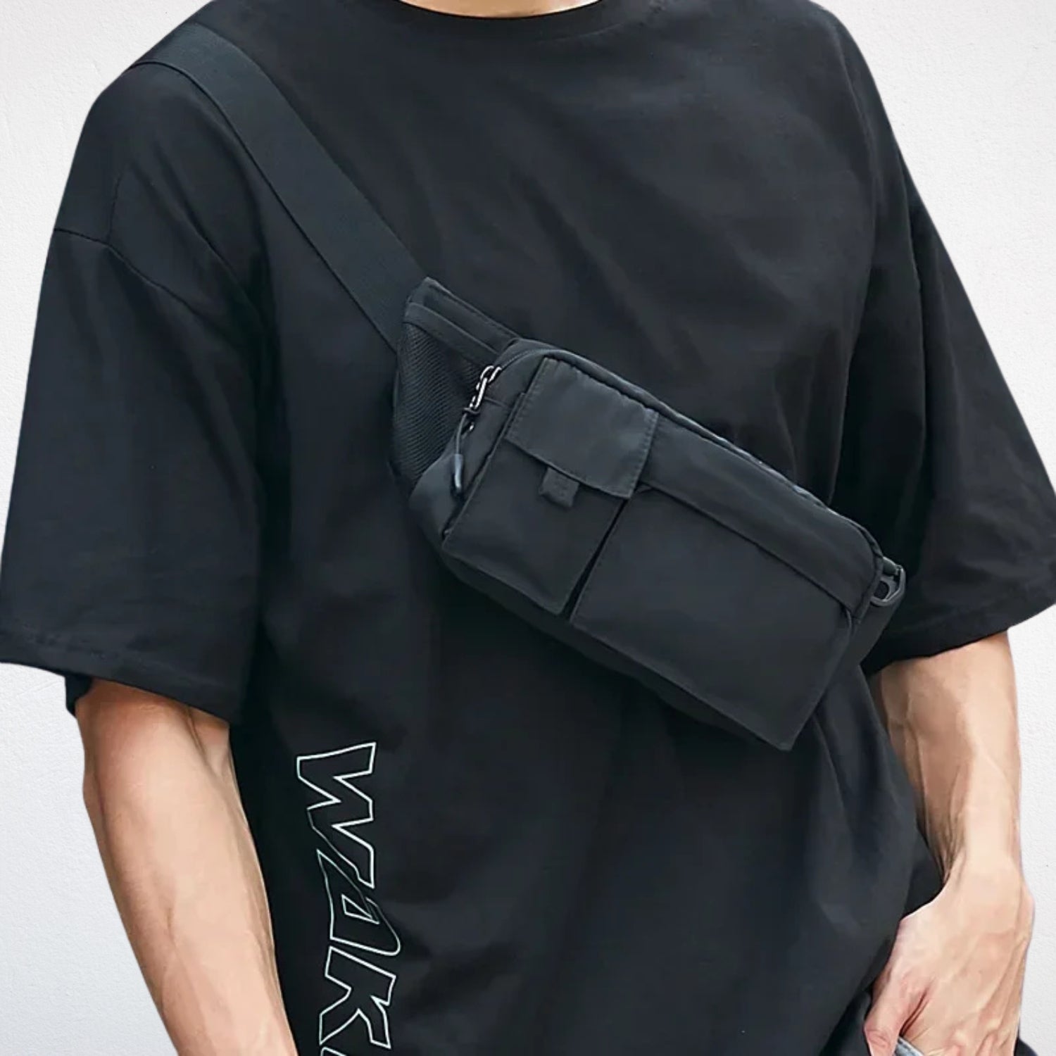 Sac Crossbody Homme porté 1